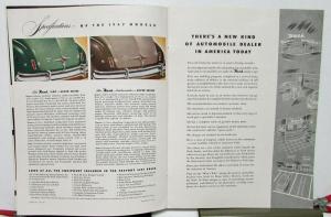 1947 Nash Dealer Color Sales Brochure Lifts The Curtain New Models Introduction