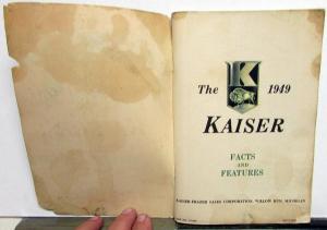 1949 Kaiser Frazer Vagabond Virginian Owners Manual Original