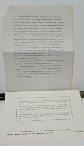 1954 Nash Healey Press Kit Media Release Sports Car Pinin Farini Designed Rare