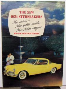 1954 Studebaker Champion Commander Land Cruiser Sales Brochure Color Original