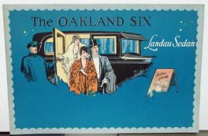 1927 Oakland Six Dealer Color Sales Brochure Folder Landau Sedan Original