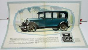 1927 Oakland Six Dealer Color Sales Brochure Folder Landau Sedan Original