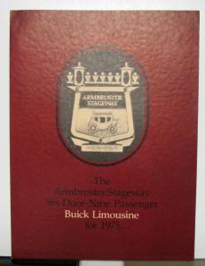 1975 Buick Armbruster Stageway 9 Passenger Limousine Sales Brochure