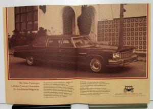 1975 Buick Armbruster Stageway 9 Passenger Limousine Sales Brochure