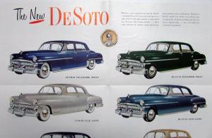 1950 Desoto Deluxe Custom Sedan Coupe Sportsman Suburban Wagon Sales Folder Orig