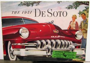 1951 DeSoto Sedan Coupe Carry All Convertible Sportsman Wagon Sales Brochure