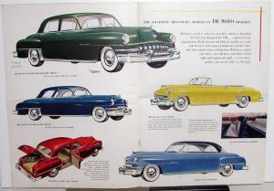 1951 DeSoto Sedan Coupe Carry All Convertible Sportsman Wagon Sales Brochure