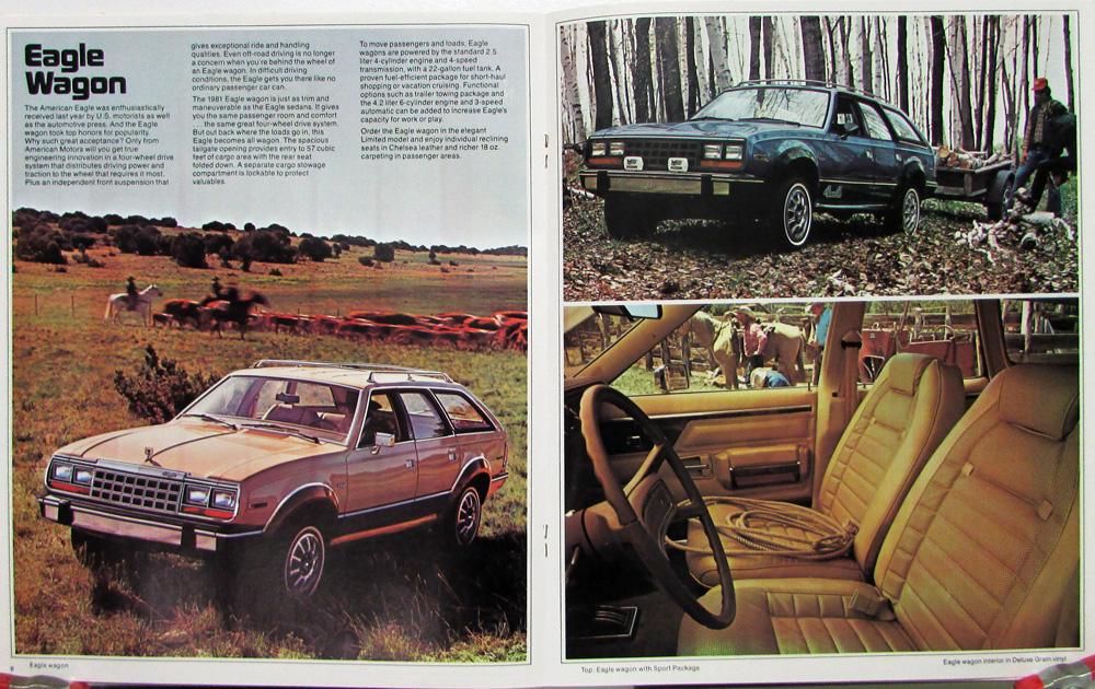 1981 Jeep Cherokee Amc Eagle Info Packet Portfolio Two Sales Brochures Orig