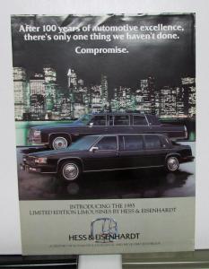 1985 Cadillac Hess & Eisenhardt Limousine Datasheet