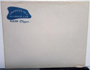 1946 Packard Deluxe Clipper Sales Brochure Highlights Specifications W/Envelope