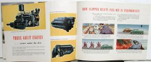 1946 Packard Deluxe Clipper Sales Brochure Highlights Specifications W/Envelope