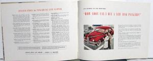 1946 Packard Deluxe Clipper Sales Brochure Highlights Specifications W/Envelope