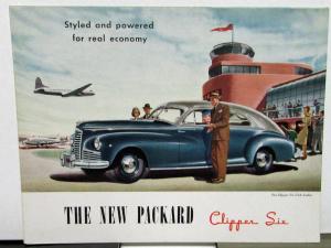 1946 Packard Clipper Six Color Sales Brochure Folder Original