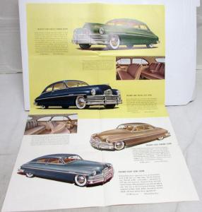 1949 Packard Eight Models Golden Anniversary Dealer Color Sales Brochure Folder