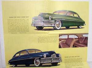 1949 Packard Eight Models Golden Anniversary Dealer Color Sales Brochure Folder