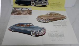 1949 Packard Eight Models Golden Anniversary Dealer Color Sales Brochure Folder