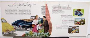 1949 Packard Super DeLuxe Dealer Color Sales Brochure Folder Golden Anniversary