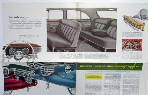 1949 Packard Super DeLuxe Dealer Color Sales Brochure Folder Golden Anniversary