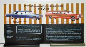 1969 Chrysler Armbruster Stageway Airpact Limousine Sales Brochure