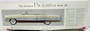 1956 Packard Patrician 400 Caribbean Sales Brochure FOLDER Poster Original