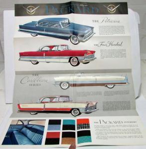 1956 Packard Patrician 400 Caribbean Sales Brochure FOLDER Poster Original