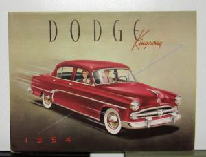 1954 Dodge Kingsway Sales Folder & Specifications