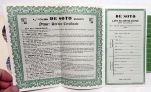 1958 DeSoto Owners Manual Care & Operation Instructions Maintenance Original