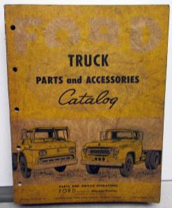 1959 Ford Truck Parts Catalog Manual F 100 250 350 Pickup Diesel HD Tilt Cab