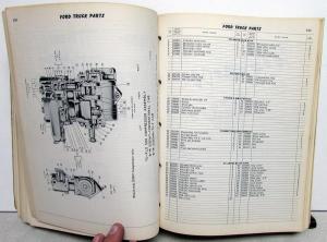 1959 Ford Truck Parts Catalog Manual F 100 250 350 Pickup Diesel HD Tilt Cab