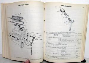 1959 Ford Truck Parts Catalog Manual F 100 250 350 Pickup Diesel HD Tilt Cab