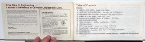 1976 Dodge Charger Dart Aspen Coronet Monaco Owners Manual Care & Operations