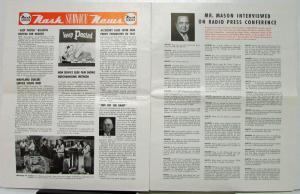 1947 Nash News Vol 11 No 1 Jan Issue Original Dealer Mtgs Serv News Mr. Mason