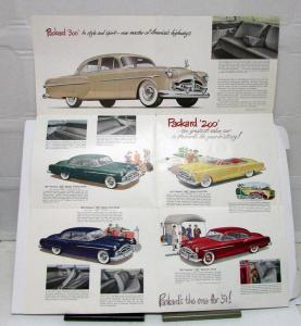 1951 Packard 200 300 Patrician 400 Sales Folder & Specifications