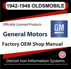 1942 1946 1947 1948 Oldsmobile Series 66 68 76 78 Shop Manuals & Parts Books CD