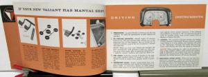 1961 Plymouth Valiant Owners Manuals Care & Operation Instructions