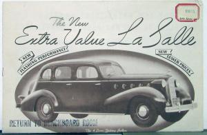 1935 Cadillac LaSalle Sales Brochure Newsprint Style Original Brown Tones