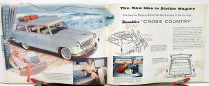 1955 AMC Rambler Sedan Club Cross Country Wagon Sales Brochure XL Original