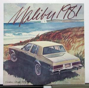 1981 Chevrolet Malibu Sales Brochure