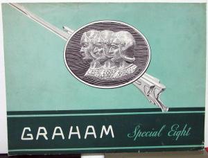 1934 Graham Special Eight Supercharger Features & Specs Sales Brochure Original