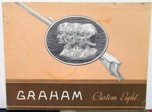 1934 Graham Supercharged Custom Eight Features & Specs Sales Brochure Original