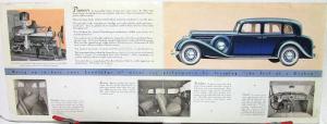 1934 Graham Supercharged Custom Eight Features & Specs Sales Brochure Original