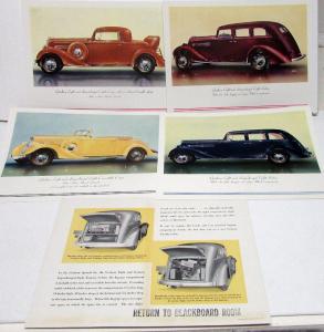 1935 Graham Dealer Sales Brochure Portfolio Sedan Coupe Supercharged Eight Rare