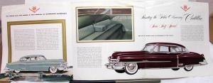 1952 Cadillac Cars Series 60 Special 62 And 75 Color Sales Folder Original