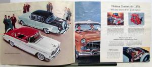 1955 Hudson Hornet Wasp Models American Motors Oversized Sales Brochure Original