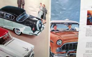 1955 Hudson Hornet Wasp Models American Motors Oversized Sales Brochure Original