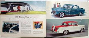 1955 Hudson Hornet Wasp Models American Motors Oversized Sales Brochure Original