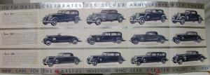 1933 Hupmobile Dealer Brochure Folder Series 321 322 326 Silver Anniversary