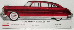 1949 Hudson Commodore 4 Door Sedan Die Cut with Dealer Contact Info