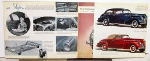 1940 Pontiac Original Prestige Sales Brochure Fold Out Silver Streak Six Eight