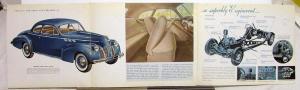 1940 Pontiac Original Prestige Sales Brochure Fold Out Silver Streak Six Eight